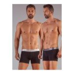 Ανδρικό μπόξερ 2 τμχ, με μικροϊνες χαλκού και εξωτερικο λάστιχο, Wrap.