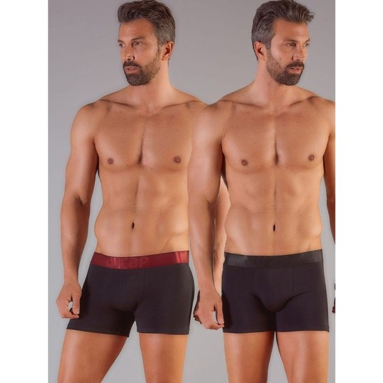 Ανδρικό μπόξερ 2 τμχ, με μικροϊνες χαλκού και εξωτερικο λάστιχο, Wrap.